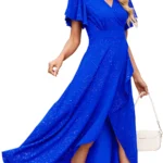 ZZV Atelier Showstopper Shimmer Dress - Sapphire Starlight