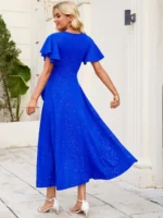 ZZV Atelier Sapphire Starlight Formal Prom Gown Back View