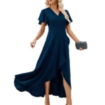 The Classic — Crepe Wrap Maxi Dress